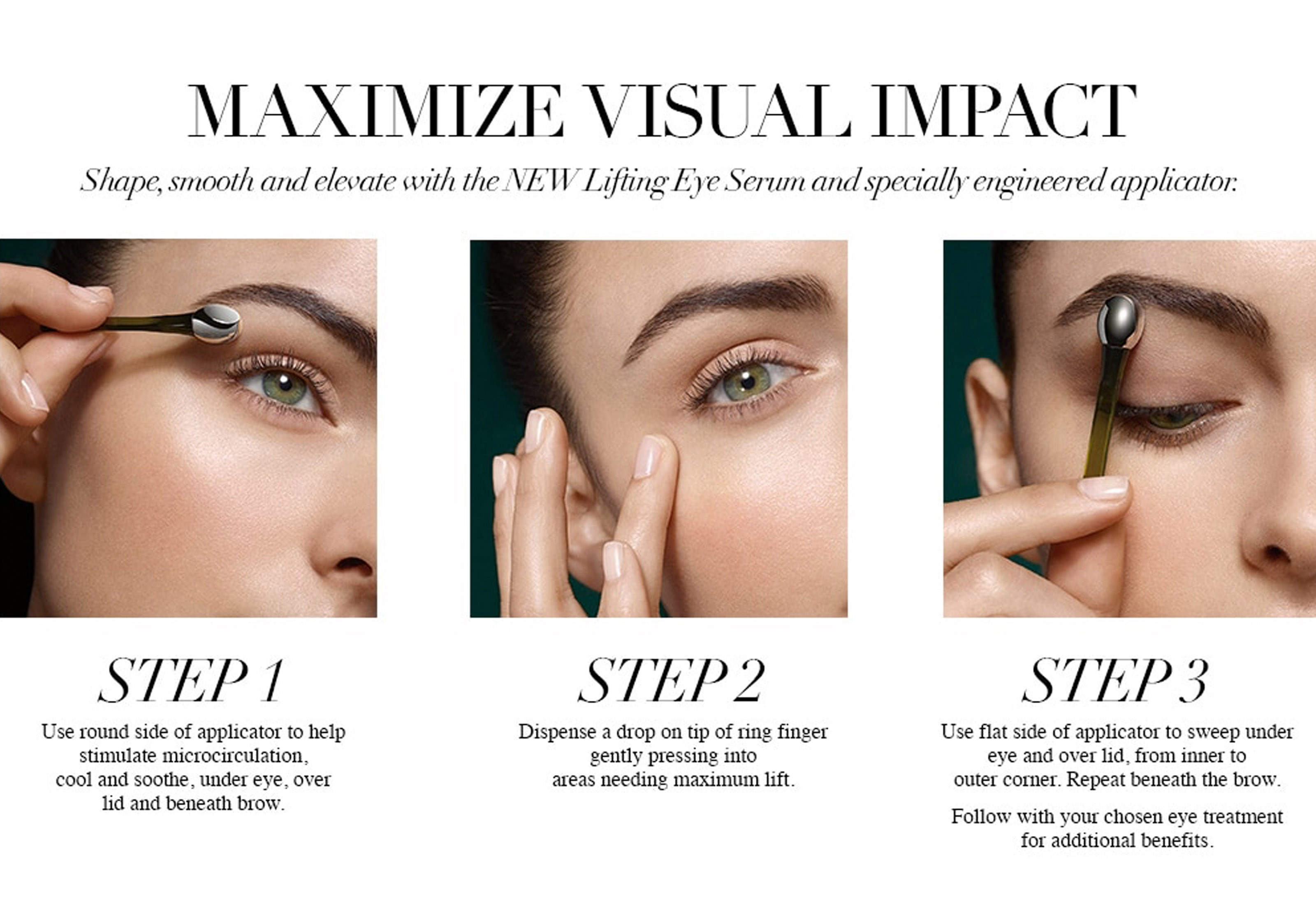 La Mer Lifting Eye Serum - step by step