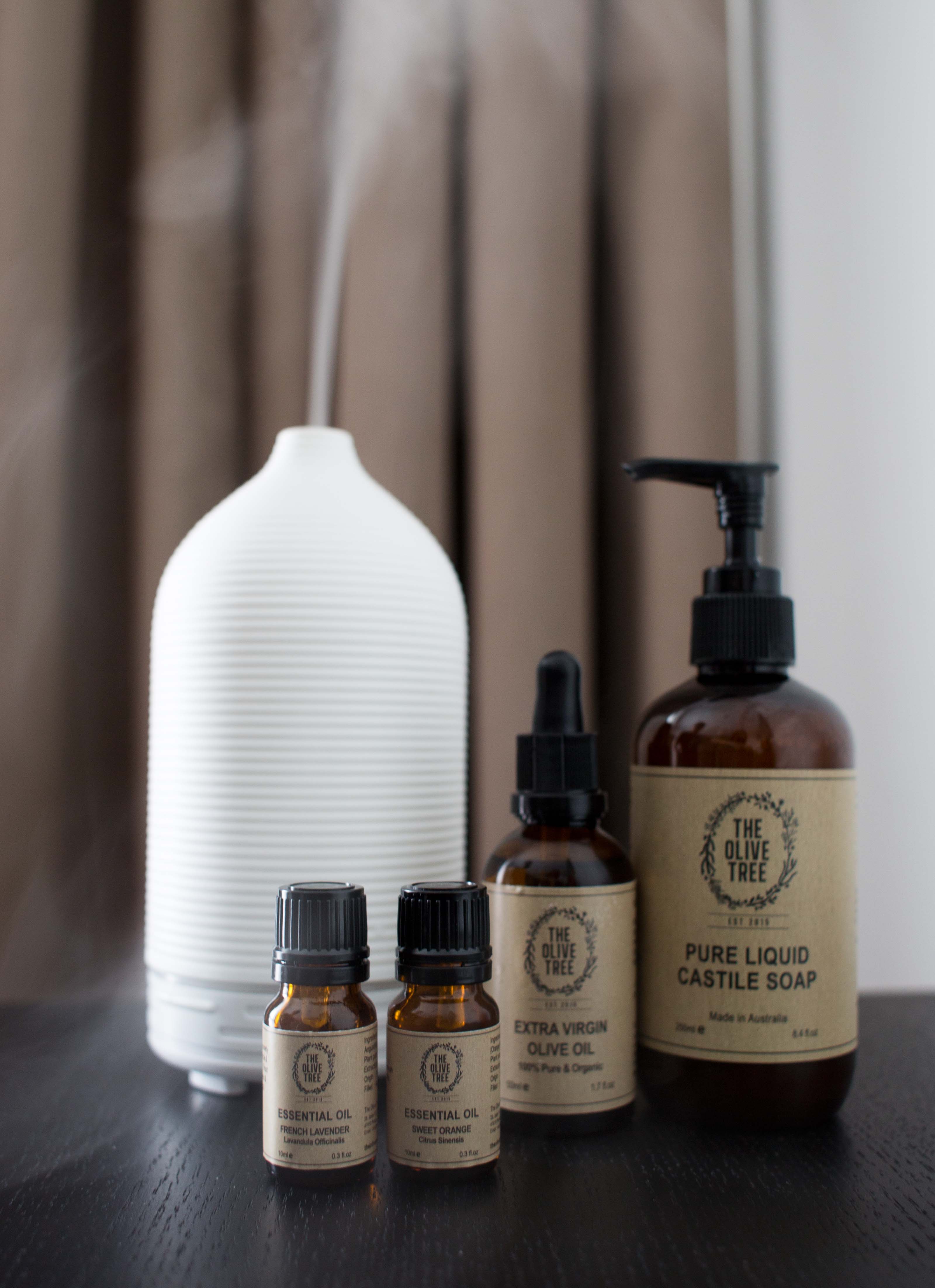 The Olive Tree Essential Oils & Diffuser