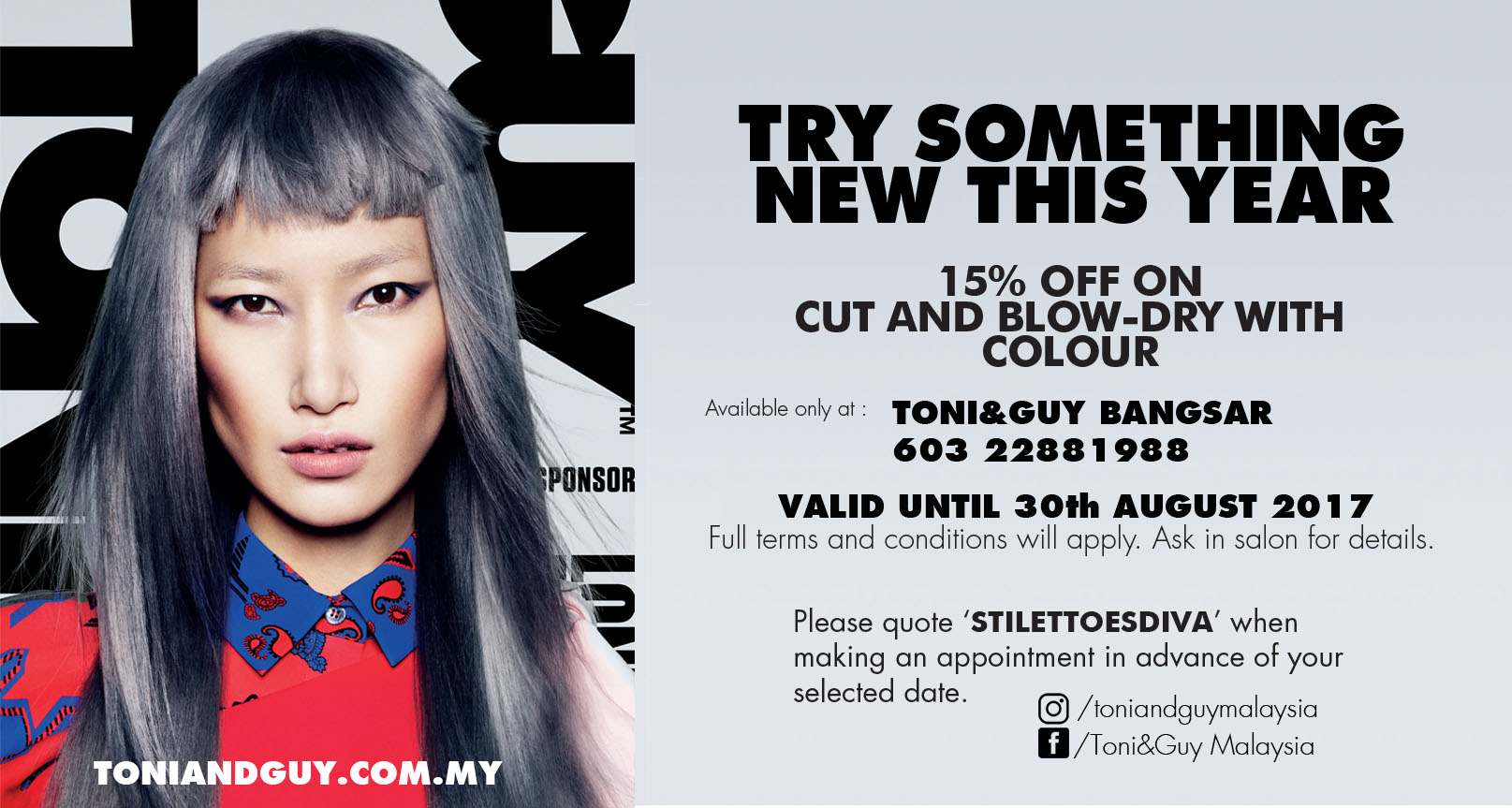 Toni & Guy Bangsar x Diva In Me