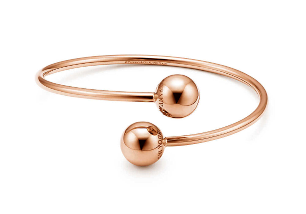 Shop Tiffany HardWear 18K Rose Gold Ball Hook Earrings