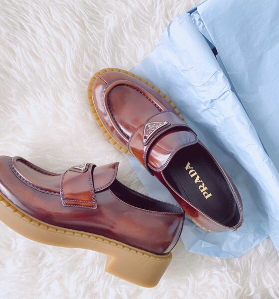 Prada Leather Platform Loafer